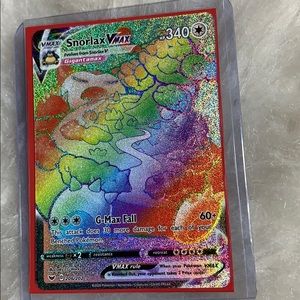 Pokémon card/ rainbow rare vmax snorlax